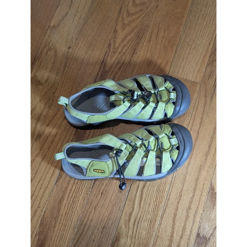KEEN Newport H2 Sport Sandals Lime Green Water Hiking Shoes Men's 10 28cm